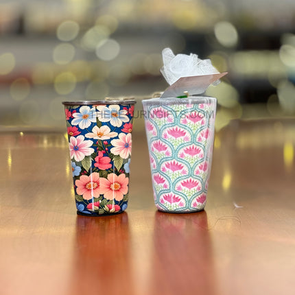 Printed Steel Glass | TRG0071 | Colorful Printed  Stainless Steel Drinking Glass Under ₹200 | Durable Kids & Family Use Glass, Ideal Return Gift