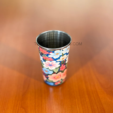 Printed Steel Glass | TRG0071 | Colorful Printed  Stainless Steel Drinking Glass Under ₹200 | Durable Kids & Family Use Glass, Ideal Return Gift
