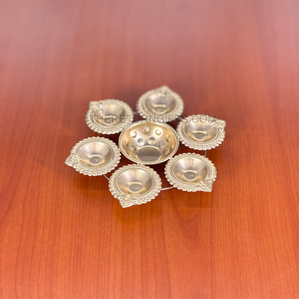 Decorative Urli | TRG0019 | Traditional Brass Metal Urli Decorative for Floating Flowers & Candles Under ₹100 | South Indian Pooja, Diwali & Housewarming Home Decor Return Gift