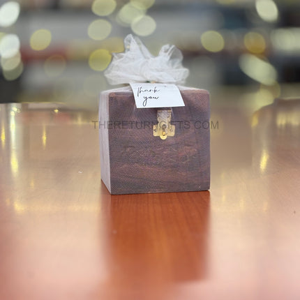 Wooden Coin Box | TRG0060 | Handcrafted Wooden Money Saving Box Under ₹250 | Cute Tabletop Savings Bank for Kids, Adults & Return Gifts