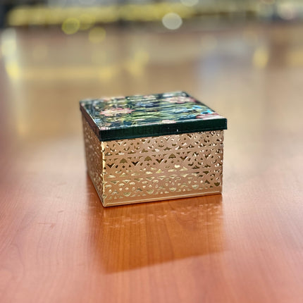 6 Inch Printed Square Box | TRG0021 | 6x6 Inch Decorative Square Box Under ₹300 | Ideal Wedding, Festive & Corporate Hamper Packaging
