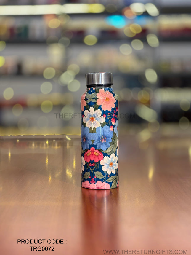 Printed Steel Bottle | TRG0072 | Color Printed Stainless Steel Water Bottle Under ₹400 | Eco‑Friendly Bottle for Kids, Weddings, Corporate & Return Gifts