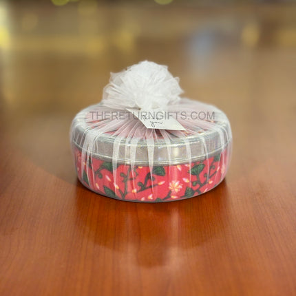 Printed Stainless Steel Spice Box | TRG0075 | Decorative Steel Masala Dabba with Inner Containers & Spoon Under ₹1200 | Daily Use Kitchen Organizer & Wedding Return Gift