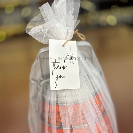 3‑Tier Orange Floral Printed Stainless Steel Tiffin Carrier | TRG0101 | Hand‑Painted 3 Layer Steel Lunch Box Under ₹1000 | Wedding & Housewarming Return Gift