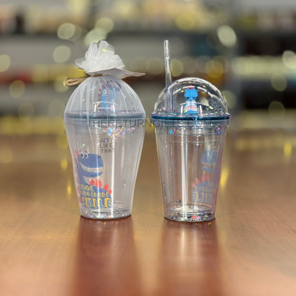 Kids Dome Sipper Cup | TRG0100 | Cute Dome‑Lid Transparent Sipper with Straw Under ₹400 | Juice Cup & Birthday Return Gift