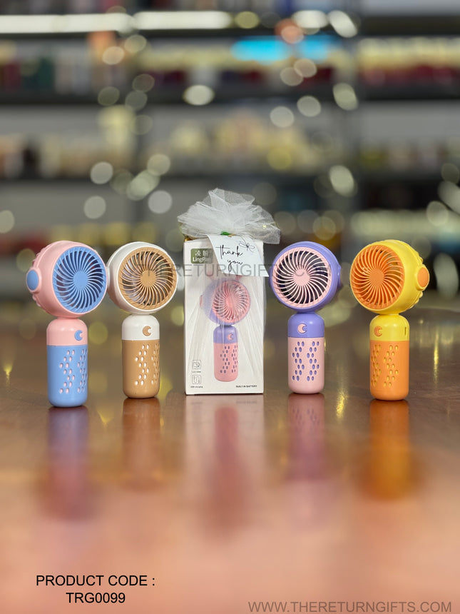 Mini Rechargeable Hand Fan | TRG0099 | Portable USB Handheld Fan Under ₹200 | Pocket‑Size Personal Fan for Travel, Office & Return Gifts