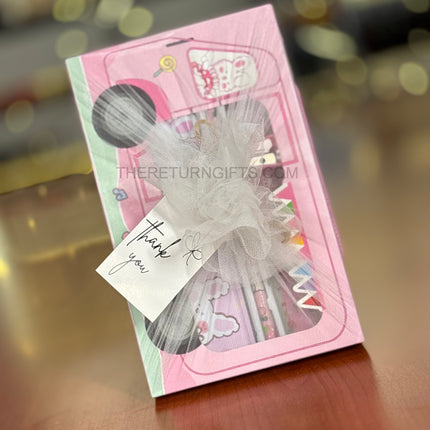 Kids Bus Stationery Set | TRG0098 | Bus‑Shaped Pencil Box with Pencils, Eraser, Sharpener & Scale Under ₹150 | Stationery Kit & Birthday Return Gift for Kids