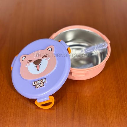 Cute Kids Lunch Box | TRG0095 | Cartoon Printed Multi‑Compartment Tiffin for School Kids Under ₹400 | Fun Leak‑Resistant Lunch Box & Birthday Return Gift