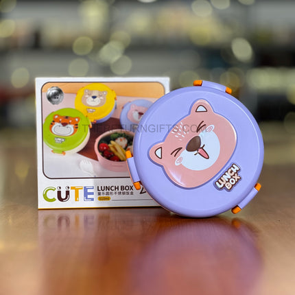 Cute Kids Lunch Box | TRG0095 | Cartoon Printed Multi‑Compartment Tiffin for School Kids Under ₹400 | Fun Leak‑Resistant Lunch Box & Birthday Return Gift