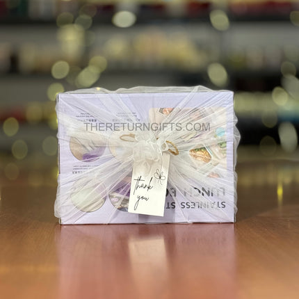 Kids Unicorn Stainless Steel Lunch Box | TRG0094 | Leak‑Proof Unicorn Theme Tiffin with 3 Compartments & Spoon for School Kids Under ₹600