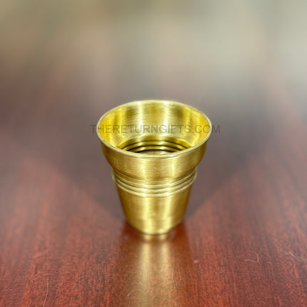 Brass Tumbler | TRG0088 | Pure Brass Drinking Glass Under ₹500 | Premium Water Tumbler & Wedding / Housewarming Return Gift