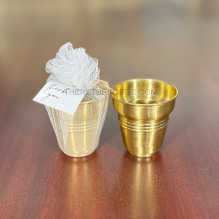 Brass Tumbler | TRG0088 | Pure Brass Drinking Glass Under ₹500 | Premium Water Tumbler & Wedding / Housewarming Return Gift
