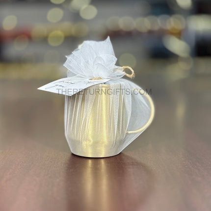 Brass Mug with Handle | TRG0087 | Handcrafted Brass Drinking Mug with Side Handle Under ₹700 | Traditional Water / Coffee Mug & Premium Wedding Gift