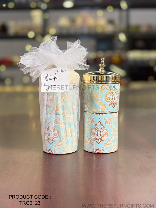 Printed Brass Coffee Filter Return Gift | TRG0123 | South Indian Filter Coffee Maker Under ₹1100 | Wedding & Housewarming Favor