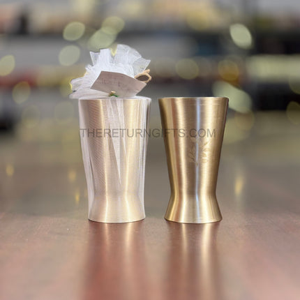 Mini Brass Lassi Tumbler Return Gift | TRG0129 | Handcrafted Brass Drinkware Under ₹1200 | Wedding & Housewarming Favor