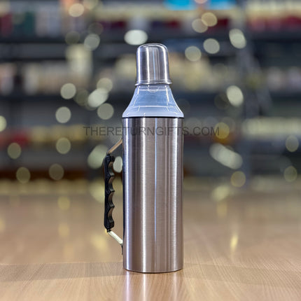 Stainless Steel Oil Dispenser Bottle Return Gift | TRG0142 | Steel Oil Bottle with Handle | Wedding, Kitchen & Utility Favor Under ₹150