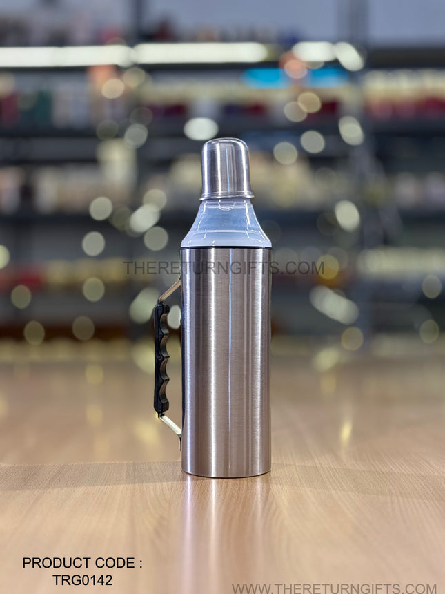 Stainless Steel Oil Dispenser Bottle Return Gift | TRG0142 | Steel Oil Bottle with Handle | Wedding, Kitchen & Utility Favor Under ₹250