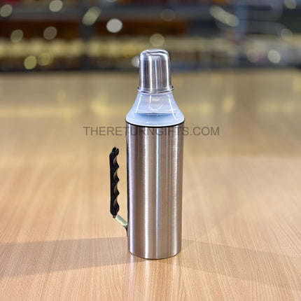 Stainless Steel Oil Dispenser Bottle Return Gift | TRG0142 | Steel Oil Bottle with Handle | Wedding, Kitchen & Utility Favor Under ₹150