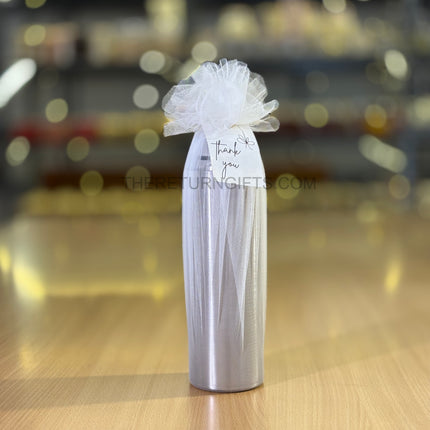 Slim Stainless Steel Water Bottle Return Gift | TRG0146| Sleek Steel Drinking Bottle | Wedding, Office & Utility Favor Under ₹250