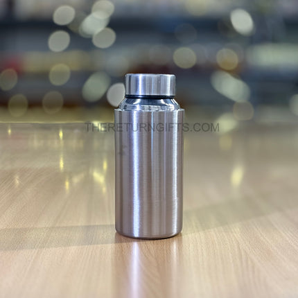 Stainless Steel Mini Water Bottle Return Gift | TRG0145 | Compact Steel Drinking Bottle | Wedding, School & Utility Favor Under ₹200