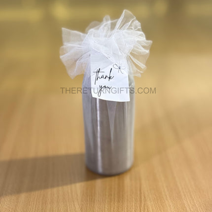 Stainless Steel Mini Water Bottle Return Gift | TRG0145 | Compact Steel Drinking Bottle | Wedding, School & Utility Favor Under ₹200