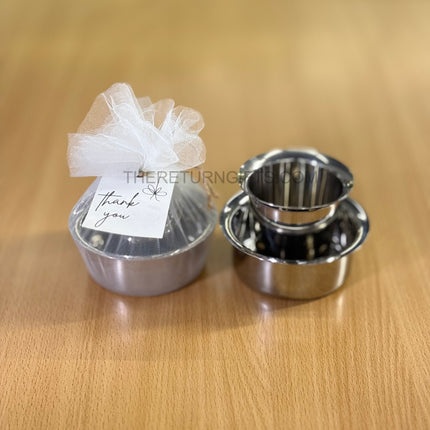 Stainless Steel Dabara Tumbler Set Return Gift | TRG0141 | Traditional South Indian Coffee Set | Wedding & Housewarming Favor Under ₹100