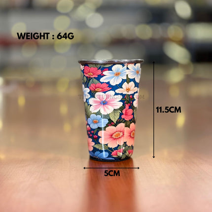 Printed Steel Glass | TRG0071 | Colorful Printed  Stainless Steel Drinking Glass Under ₹200 | Durable Kids & Family Use Glass, Ideal Return Gift