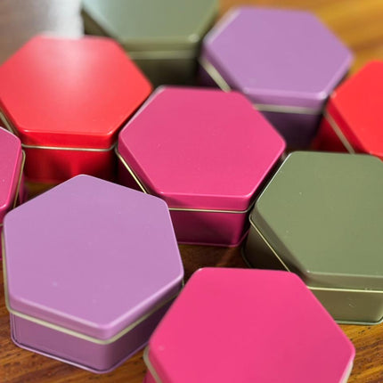 Hexagon Metal Gift Box (10 pieces)