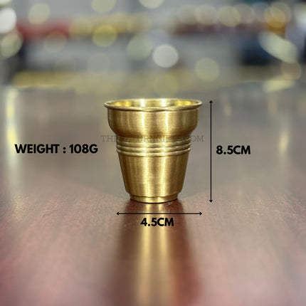 Brass Kulkhad Glass | TRG0088 | Pure Brass Drinking Glass Under ₹500 | Premium Water Tumbler & Wedding / Housewarming Return Gift