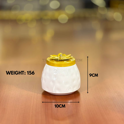 White Cone Jar | TRG0013 | White Cone‑Shaped Decorative Jar Under ₹100 | Elegant Wedding, Housewarming & Festive Return Gift Jar