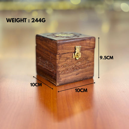 Wooden Coin Box | TRG0060 | Handcrafted Wooden Money Saving Box Under ₹250 | Cute Tabletop Savings Bank for Kids, Adults & Return Gifts