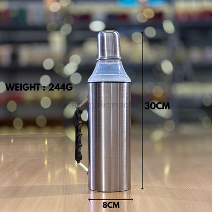 Stainless Steel Oil Dispenser Bottle Return Gift | TRG0142 | Steel Oil Bottle with Handle | Wedding, Kitchen & Utility Favor Under ₹150