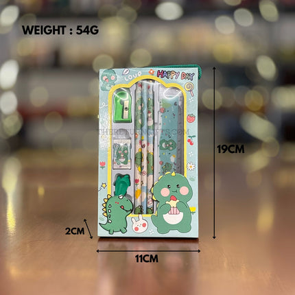 Kids Stationery Set | TRG0096 | Cartoon Stationery Gift Kit with Pencils, Eraser, Sharpener & Scale Under ₹100 | School Use Writing Set & Birthday Return Gift for Kids
